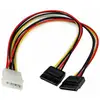 Image de 12 LP4 to 2x SATA Power Y Cable Adapter - Neuf