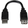 Image de StarTech.com Rallonge USB 2.0 15cm - Câble d'extension USB-A mâle à femelle - noir - Câble d'extension USB - USB (M)