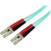 Image de StarTech.com Câble patch fibre optique OM3 de 5 m - Câble fibre optique multimode Zipcord LC/UPC vers LC/UPC - Full duplex 50/125µm SFP/câble optique - Câble fibre optique 100G optique - LSZH fibre optique - LOMMF/VCSEL,