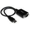 Image de StarTech.com Adaptateur USB 2.0 vers série - Convertisseur d'interface USB vers RS232 / DB9 (COM) - mâle / mâle 0,3m - Adaptateur série - USB - RS-232 - noir