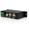 Image de StarTech.com Rackmount USB 2.0 Hub - 4 Port Rugged Industrial USB 2.0 - Concentrateur - 4 x USB 2.0 - montable sur rail DIN - CC - pour P/N : ITB20D3250, MSDREADU2OTG, USB2HAB15, USB2HAB30AC, USB2HAB50AC, USB2HABM1, USB2HABM6RA