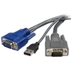 Image de StarTech.com Câble KVM ultrafin 2 en 1 USB VGA -1,8 m - Neuf