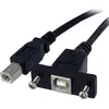 Image de StarTech.com Câble USB 30 cm monté sur panneau B vers B - F/M