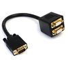 Image de Startech.com Câble Répartiteur Vidéo Vga De 30cm - 1x Vga (mâle) Vers 2x Vga (femelle) - Noir