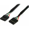 Image de Startech Maiboard Header Kabel 5Pin 45cm schwarz