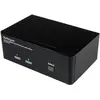 Image de StarTech.com Commutateur KVM USB 2 ports double DisplayPort avec audio
