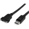 Image de StarTech.com Câble DisplayPort à Montage sur Panneau 1m - 4K x 2K - Câble d'Extension DP 1.2 M/F - Câble d'Extension Vidéo DP avec Connecteur DP à Montage sur Panneau - Câble pour Moniteur DP - Neuf