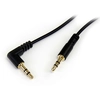 Image de StarTech.com Câble audio stéréo Slim 3,5 mm à angle droit de 30 cm - M/M - Neuf