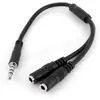 Image de Adaptateur 2 x jack 3,5 (Mirco + Casque) vers 1 x Jack 3,5 (Noir) #DEFAULT