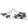 Image de STARTECH.COM Carte d'interface sérielle 4 ports RS232 PCI Express avec 16550 UART - 4 ports RS-232 /