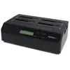 Image de StarTech.com Duplicateur et Effaceur de Disques Durs à 4 baies, Cloneur/Copieur Autonome de HDD/SSD 1:3 SATA, Station d'Accueil USB 3.0 - eSATA vers SATA, Duplicateur de Disques Durs, Conception Sans Outillage - Neuf