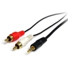 Image de StarTech.com Câble audio stéréo de 1 m - Mâle 3,5 mm vers mâle 2 x RCA - Neuf