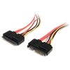 Image de StarTech.com Câble d'extension pour données et alimentation SATA 22 broches 30 cm - Neuf