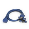 Image de StarTech.com Câble USB 3.0 2 ports monté sur panneau   Câble USB A vers adaptateur carte mère F/F - Neuf