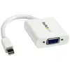 Image de StarTech.com Adaptateur / Convertisseur vidéo Mini DisplayPort vers VGA - M/F - 1920x1200 - Blanc - Neuf