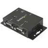 Image de StarTech.com Hub adaptateur industriel USB vers série 2 ports à fixation murale avec clips de rail DIN - Neuf