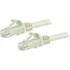 Image de StarTech.com 15m Cat6 Snagless Gigabit UTP Network Cable - Câble réseau Cat 6 RJ45 avec protection anti-pli - blanc - Câble patch - RJ-45 (M) à RJ-45 (M) - 15 m - UTP - CAT 6 - moulé, sans crochet - blanc