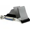 Image de StarTech.com Câble adaptateur d'en-tête de port parallèle à profil bas de 40 cm avec support - DB25 (femelle) vers IDC26 - 1 x DB-25 femelle parallèle - 1 x IDC femelle IDE - gris