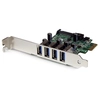 Image de StarTech.com Carte contrôleur PCI Express à 4 ports USB 3.0 SuperSpeed - Adaptateur PCIe avec UASP et alimentation SATA - Neuf