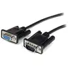 Image de Com 2m Straight Through Serial Rs232 Video Monitor Ega Db9 Male To Female Cable - Black Extender, Lifetime Warranty - Startech