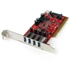 Image de StarTech.com Carte contrôleur PCI à 4 ports USB 3.0 (5Gbps) SuperSpeed - Adaptateur PCI avec alimentation SATA / SP4 - Neuf