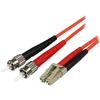 Image de StarTech.com Câble Réseau - Jarretière Fibre Optique Duplex Multimode 50/125 OM2 LC - ST - LSZH - 5 m - Neuf