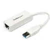Image de StarTech.com Adaptateur Lan USB 3.0 vers Gigabit Ethernet - Adaptateur réseau 10/100/1000 NIC - USB SuperSpeed vers RJ45 mâle/femelle - Adaptateur réseau - USB 3.0 - Gigabit Ethernet - blanc