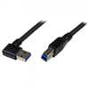 Image de StarTech.com Câble USB 3.0 SuperSpeed de 1m A vers B coudé à droite - Noir