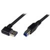 Image de StarTech.com Câble USB 3.0 SuperSpeed A vers B coudé à angle droit 1 m - M/M - Noir - Neuf