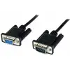Image de 2m Black DB9 RS232 Null Modem Cable F/M - Neuf