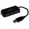 Image de StarTech.com Hub USB 3.0 (5Gbps) à 4 ports avec câble intégré - Noir - Neuf