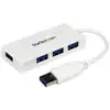 Image de StarTech.com Hub USB 3.0 à 4 ports avec câble intégré - 5Gbps - Blanc - Neuf