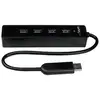 Image de StarTech.com Hub USB 3.0 portable à 4 ports avec câble intégré - 5Gbps - Noir - Neuf