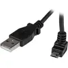Image de StarTech.com Câble USB 2.0 A vers Micro USB B de 1m à angle vers le haut - Noir
