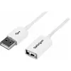 Image de StarTech.com Câble Rallonge USB 3m - Câble USB 2.0 A-A Mâle / Femelle - Blanc