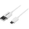 Image de StarTech.com Câble USB 2.0 A vers Micro USB B 50cm - Câble de données / Connexion USB A / Micro B - Blanc - Câble USB - Micro-USB type B (M)