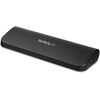 Image de StarTech.com Station d'Accueil pour Ordinateur Portable USB 3.0 à Double Écran avec HDMI/DVI/VGA, Hub USB-A 3x, GbE, Audio, Docking Station Universelle Type-A pour Windows/macOS/ChromeOS - Conforme TAA - Neuf