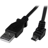 Image de StarTech.com Câble Mini USB 2 m - A vers Mini B coudé 90° vers le bas - Neuf