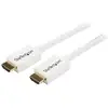 Image de StarTech.com Câble HDMI CL3 avec Ethernet - 3m - Câble Ultra HDMI Mural - Cordon HDMI Haut Débit 4K 30Hz UHD - 10.2 Gbps - Câble Vidéo/Affichage HDMI 1.4 - 30AWG - Blanc - Neuf