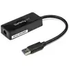 Image de StarTech.com Adaptateur réseau USB 3.0 vers Gigabit Ethernet avec port USB - Noir - Neuf