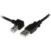 Image de StarTech.com Câble USB 2.0 A vers B de 1m à angle gauche - mâle/femelle - Câble d'imprimante USB - Câble USB - USB type B (M)