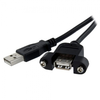 Image de Câble Micro USB Startech USBPNLAFAM3 90 cm noir