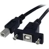 Image de StarTech.com USBPNLBFBM3, 0,91 m, USB B, USB B, USB 2.0, 480 Mbit/s, noir