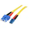 Image de StarTech.com Câble Réseau Fibre Optique LC vers SC Mâle / Mâle - Duplex Monomode 9/125 LSZH - Jaune 10 m - Neuf