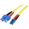 Image de STARTECH.COM 7m Singlemode 9/125 Duplex LSZH LC to SC OS1 Fibre Optique / Optical Network Cable - Yellow