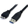 Image de Câble USB vers micro-USB Startech USB3AUB50CMB Noir