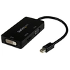 Image de StarTech.com Adaptateur de voyage Mini DisplayPort vers VGA / DVI / HDMI - Convertisseur vidéo 3-en-1 - Neuf