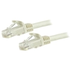 Image de StarTech.com Câble réseau Cat6 Gigabit UTP sans crochet de 5m - Cordon Ethernet RJ45 anti-accroc - M/M - Blanc - Neuf