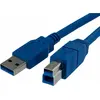 Image de Câble USB A vers USB B Startech USB3SAB1M bleu