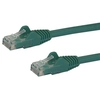 Image de StarTech.com Câble réseau Cat6 Gigabit UTP sans crochet de 2m - Cordon Ethernet RJ45 anti-accroc - M/M - Vert - Neuf